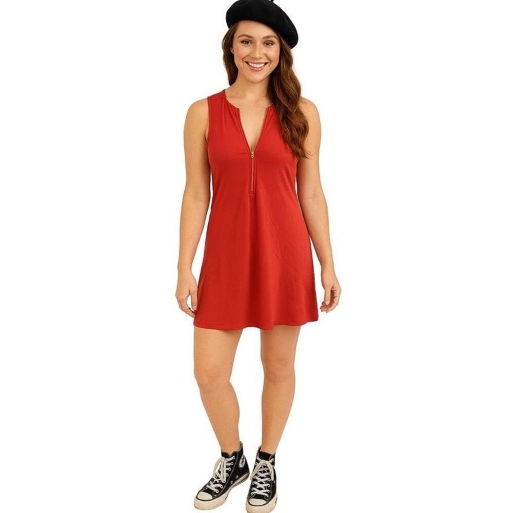 baileyblue Dress Womens Large (Runs Small) ‎ Sleeveless Zippered Neck Skater